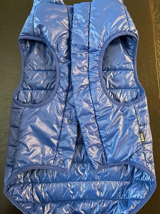 Bark Shiny Blue Quilted Puffer Dog Vest - Picture 2 of 7